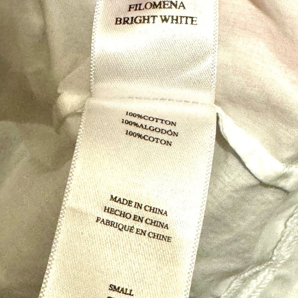 RAILS Filomena Sleeveless Ruffled Pin Tucked Cotton Lightweight White Blouse - Picture 13 of 13